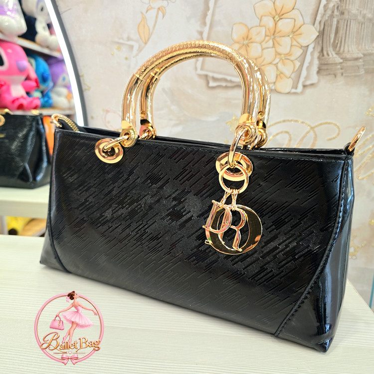 کیف مجلسی دستی دسته طلایی دیور Dior