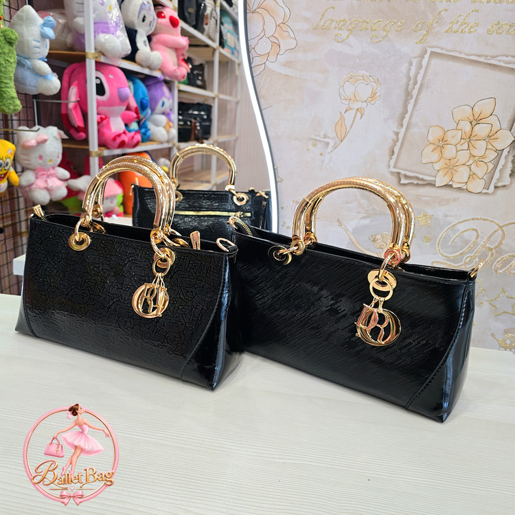 کیف مجلسی دستی دسته طلایی دیور Dior